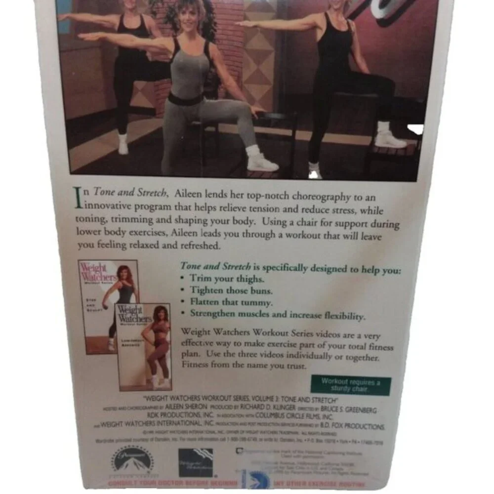 Weight Watchers Workout Series Tone And Stretch (VHS, 1995) New Factory Sealed - Picture 10 of 10